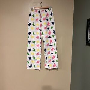 David & Goliath Women's Size Large Pajama Bottoms Colorful Dog Print